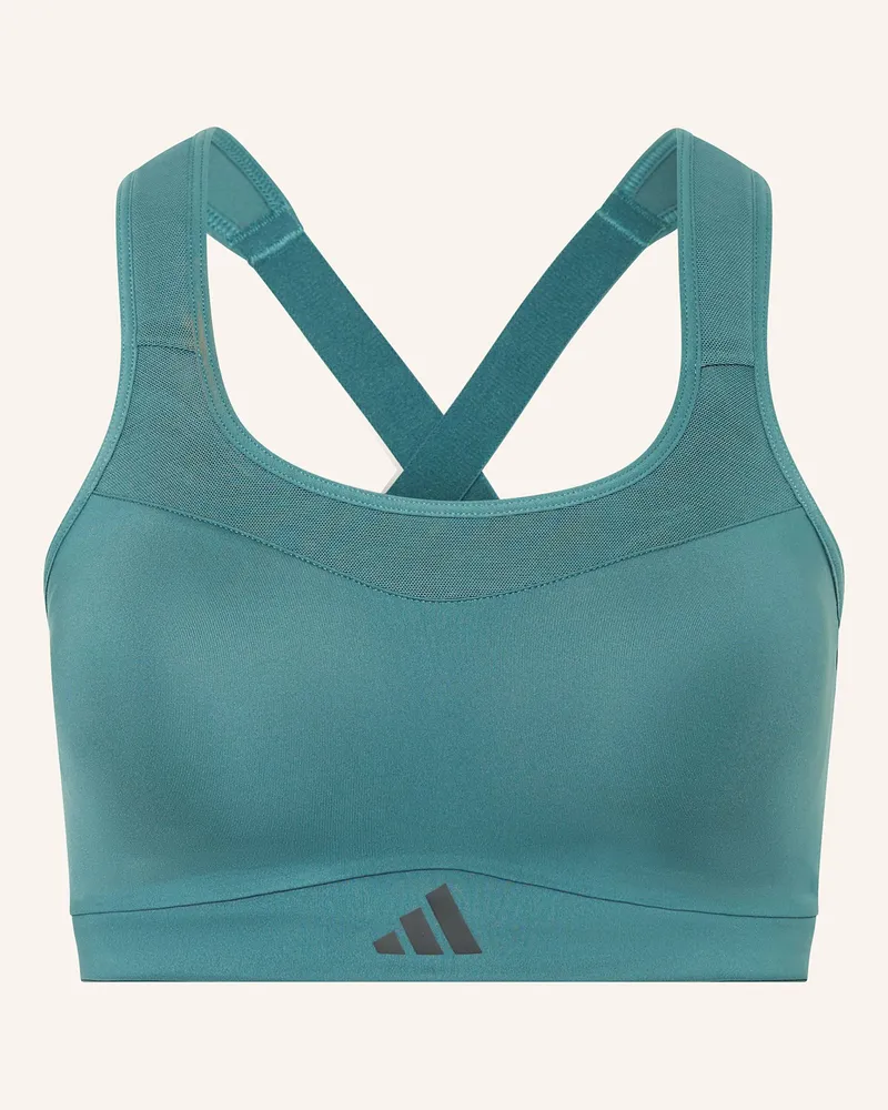 adidas Sport-BH TLRD IMPACT TRAINING mit Mesh Petrol