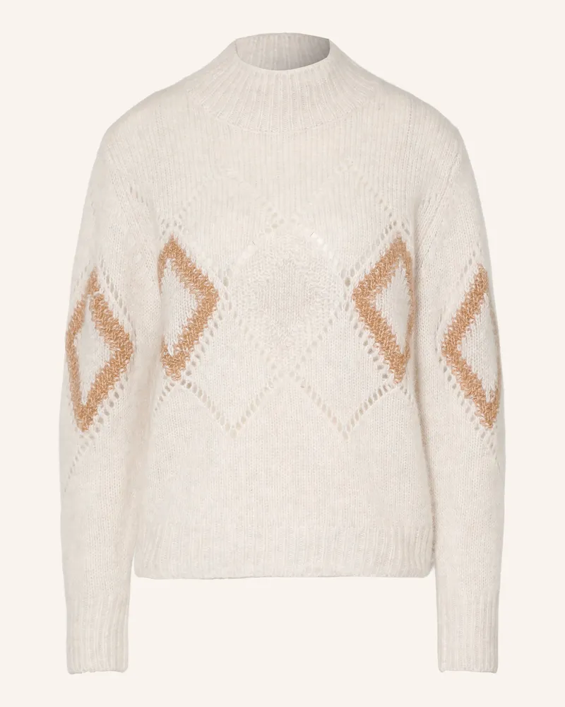 hemisphere Pullover Mit Cashmere braun Creme