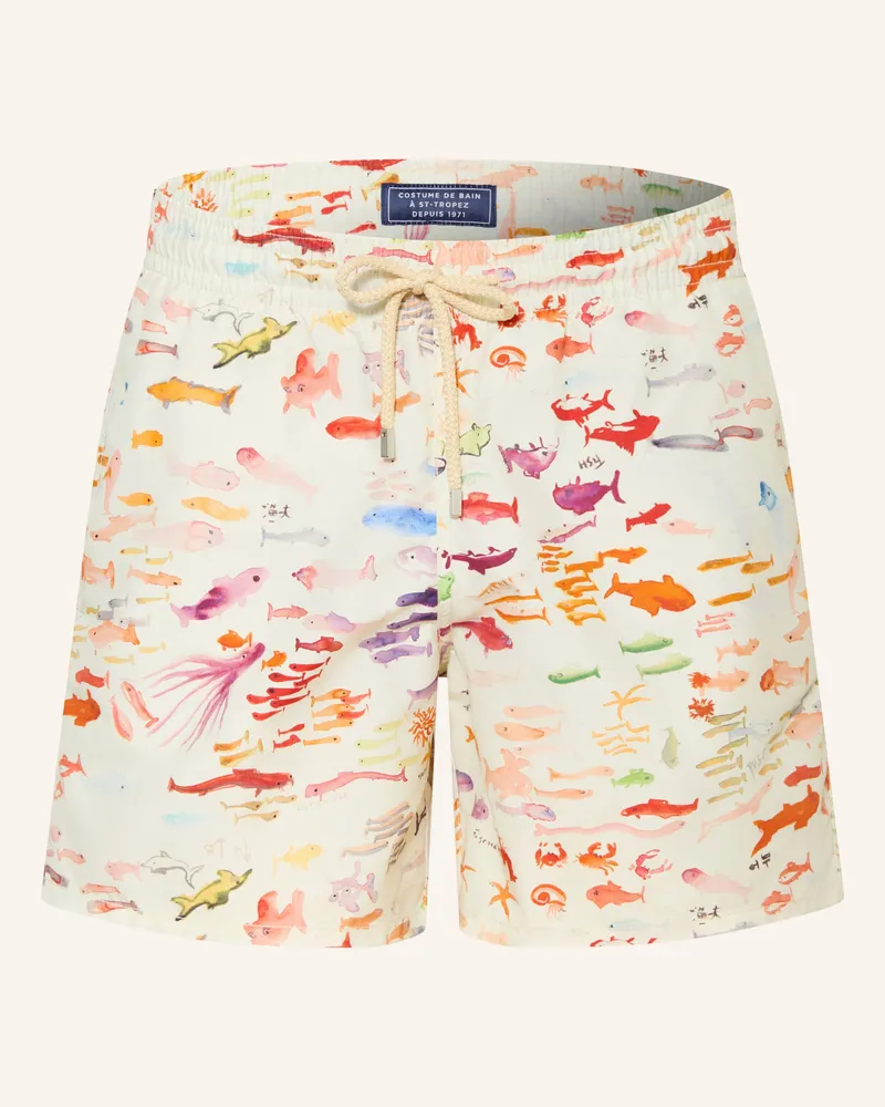 Vilebrequin Badeshorts Pescador beige Creme