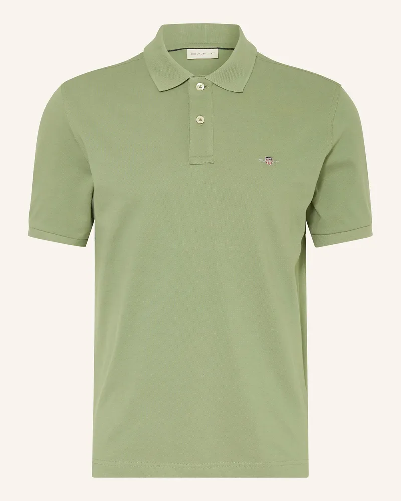 Gant Piqué-Poloshirt Hellgrün