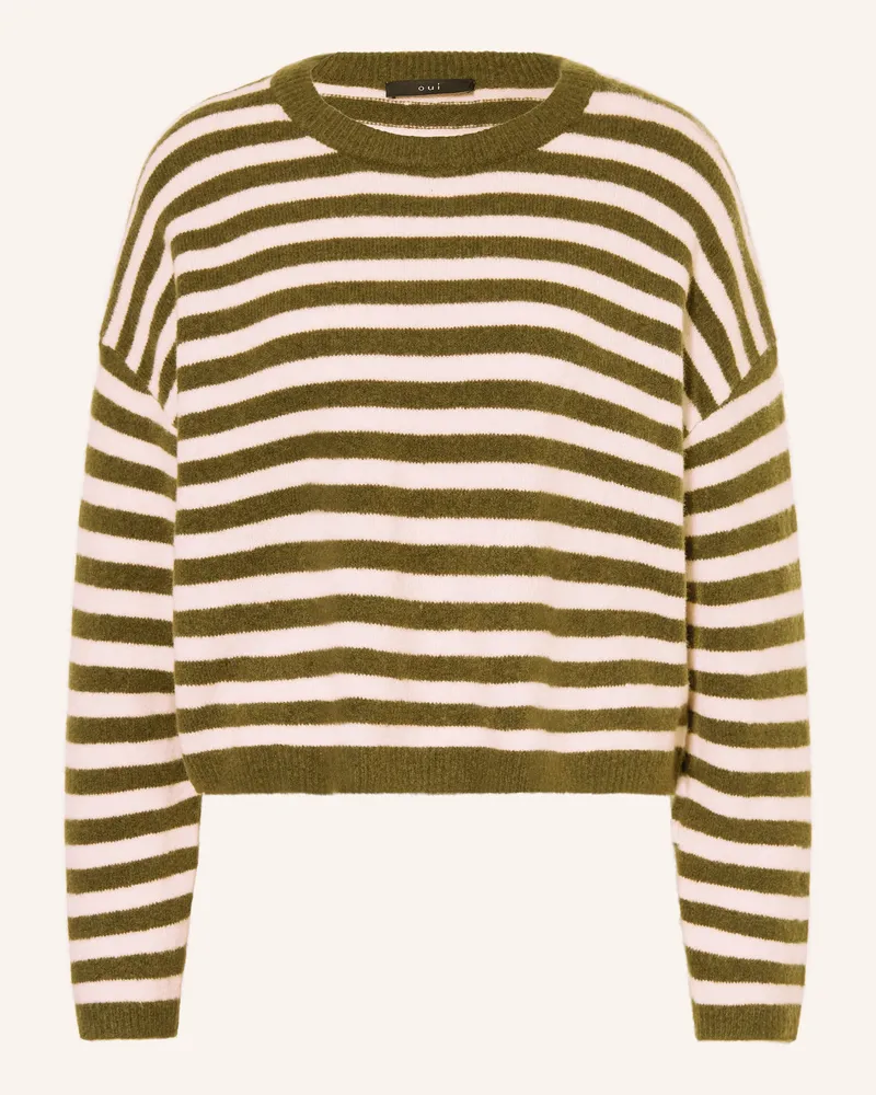Oui  Pullover gruen Khaki