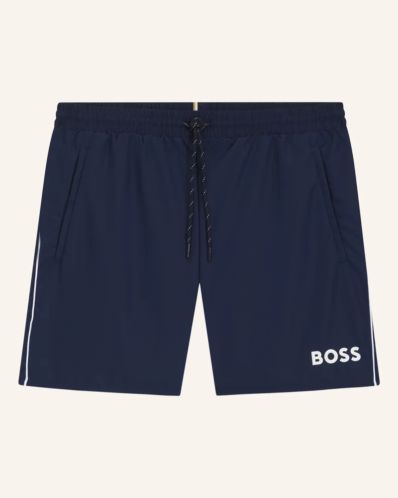 HUGO BOSS Badeshorts Starfish blau Dunkelblau