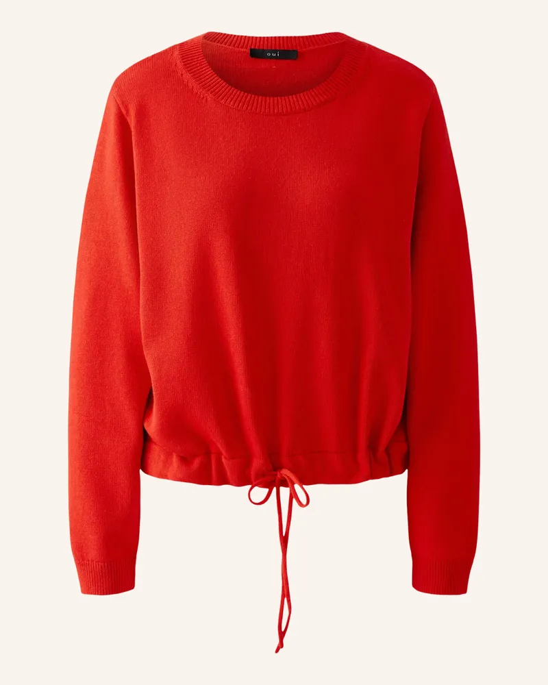 Oui  Pullover Rot