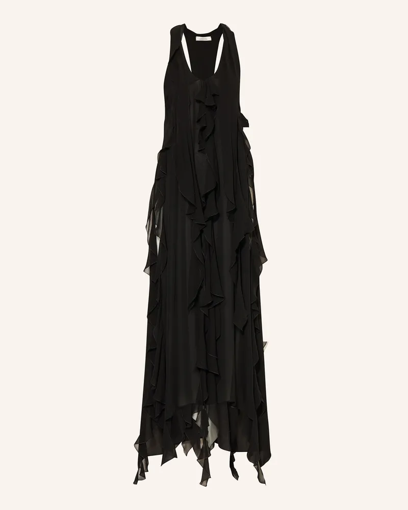 Dorothee Schumacher Kleid SHEER TWIST I mit Volants Schwarz