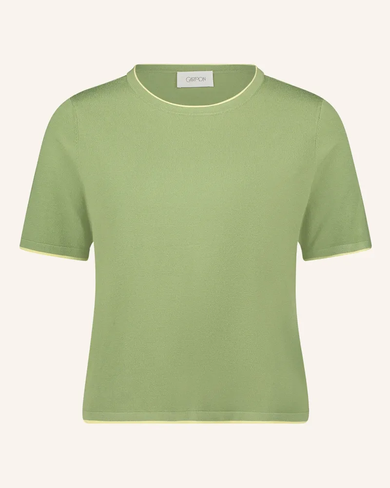 Cartoon Strickshirt gruen Oliv