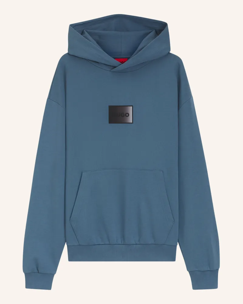 HUGO BOSS Sweatshirt DANOHOOD Relaxed Fit Hellblau