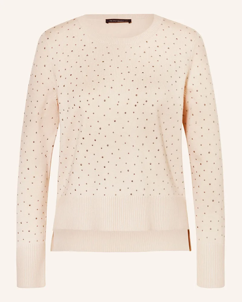 Betty Barclay Pullover mit Schmucksteinen Beige