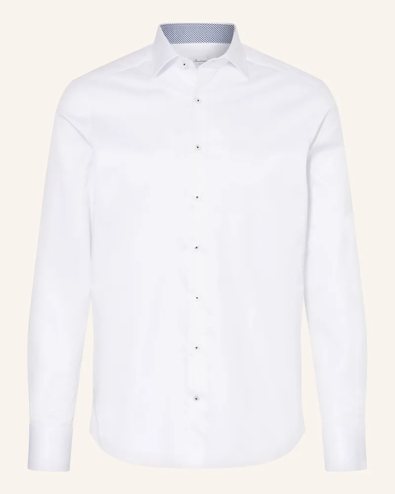 Stenströms Hemd Slim Fit weiss Weiss