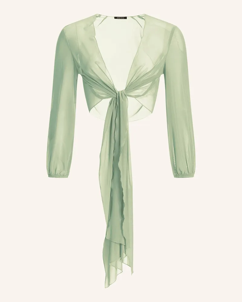 Swing Bolero aus Mesh Hellgrün