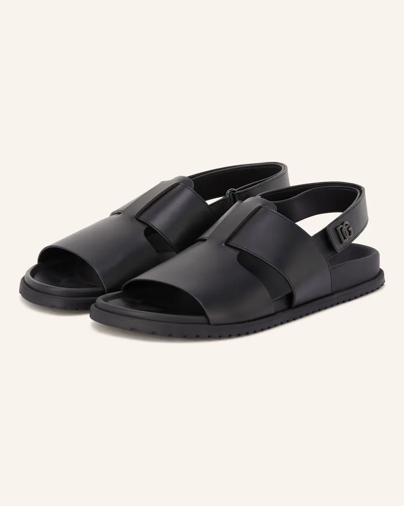 Dolce & Gabbana Sandalen Dg Casual schwarz Schwarz