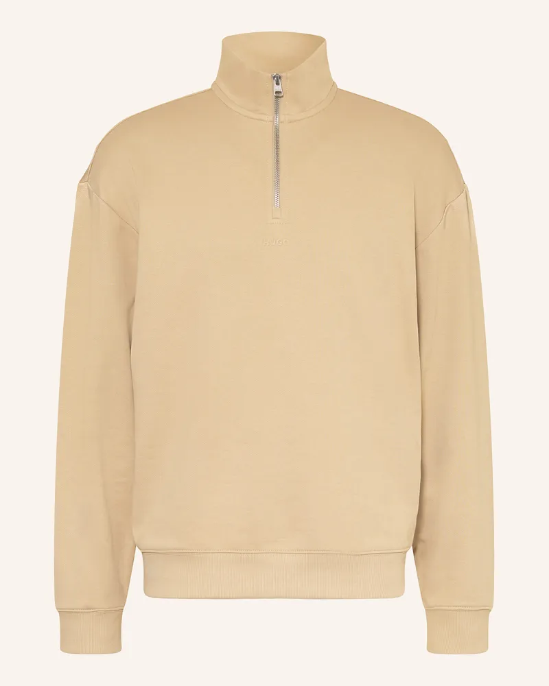 HUGO BOSS Sweat-Troyer Durty beige Beige