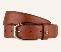 Ledergürtel Casual braun
