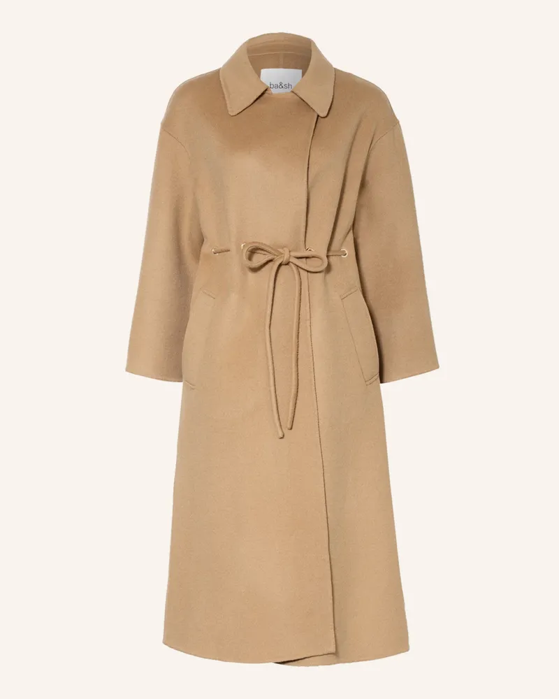 ba&sh Wollmantel Kate braun Camel