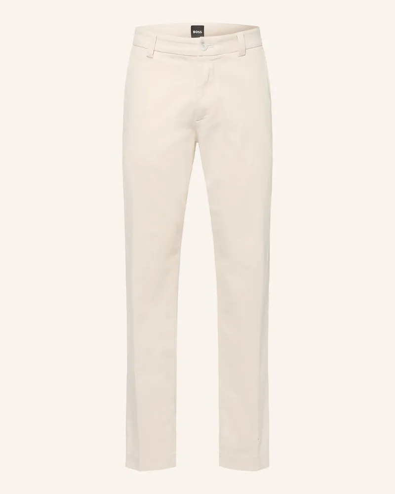 HUGO BOSS Chino Kent Straight Fit weiss Creme