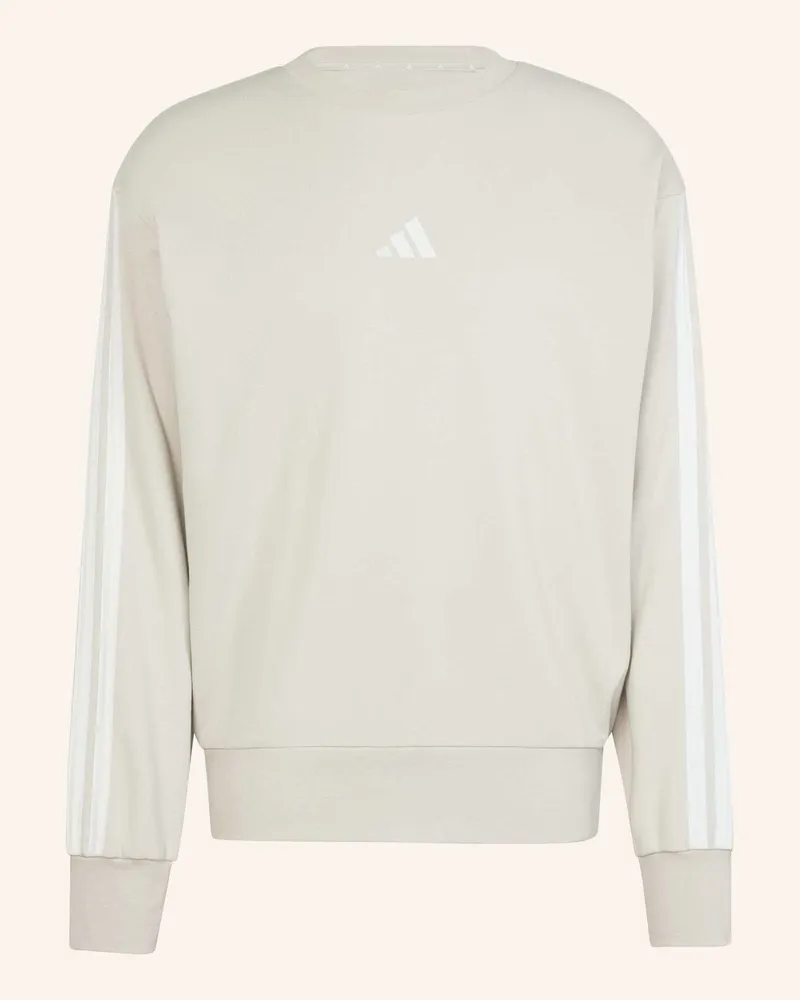 adidas ESSENTIALS 3-STREIFEN FRENCH TERRY SWEATSHIRT Beige