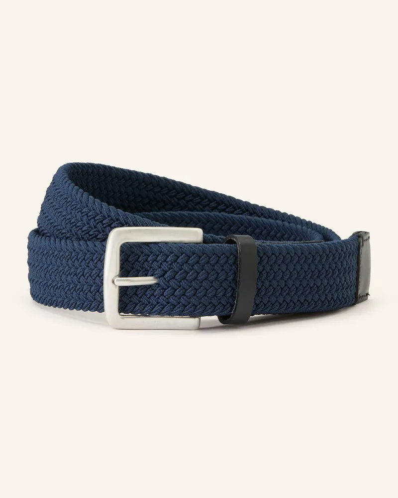 Marc O'Polo Flechtgürtel blau Dunkelblau