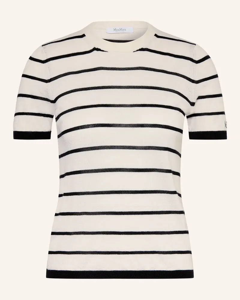 Max Mara Strickshirt Favetta Aus Cashmere Mit Seide weiss Ecru
