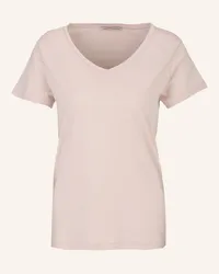 Trusted Handwork V-Neck 1/2-Sleeve T-Shirt Pink