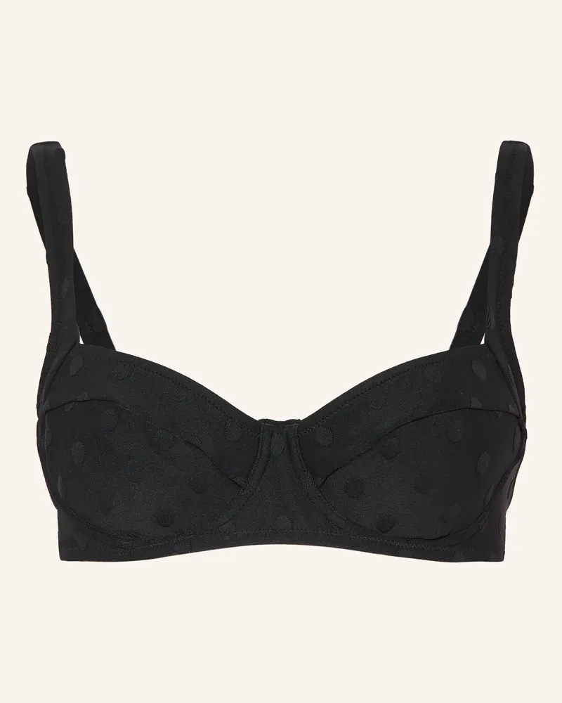 watercult Bügel-Bikini-Top Modern Dots schwarz Schwarz