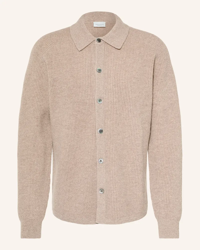 Profuomo Strickjacke beige Taupe
