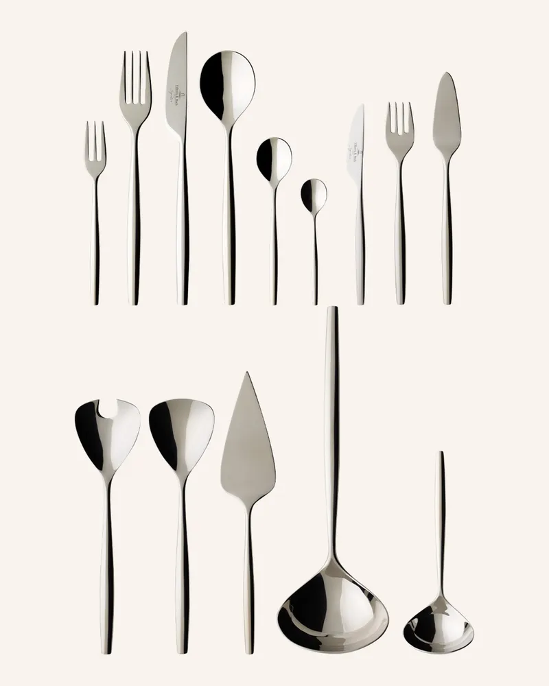 Villeroy & Boch Tafelbesteck 113tlg. Lunch Metrochic silber Silber