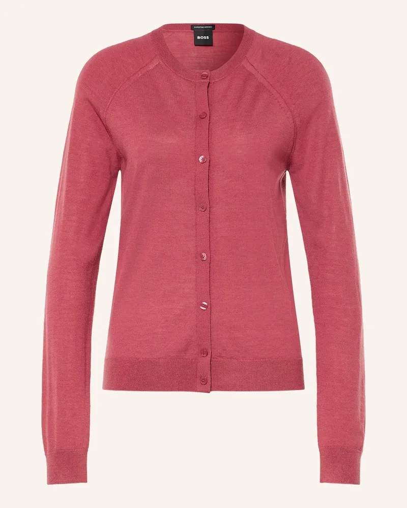 HUGO BOSS Strickjacke Fonami rot Rot