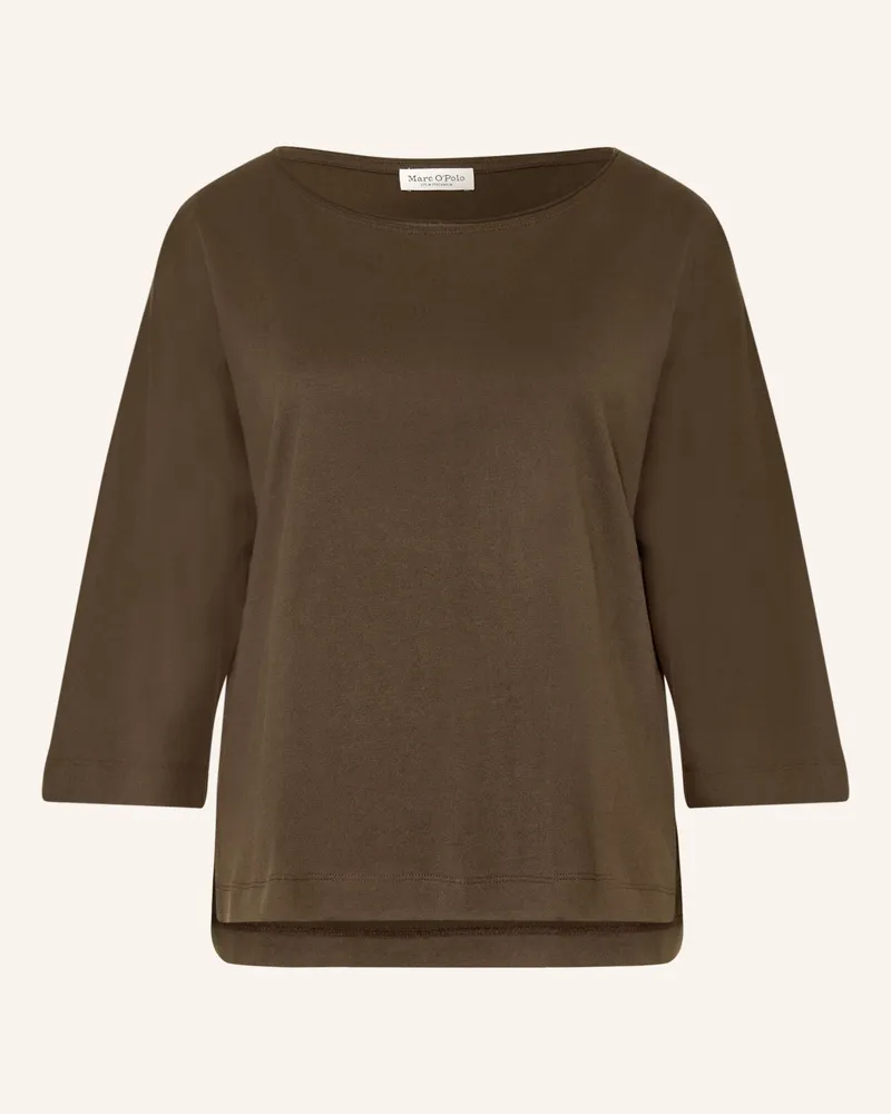 Marc O'Polo Shirt Mit 3/4-Arm gruen Khaki