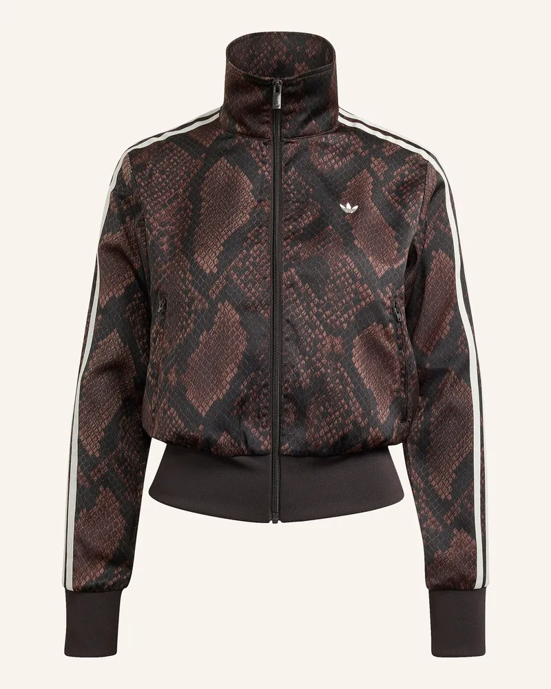adidas Trainingsjacke Firebird Aus Satin braun Dunkelbraun