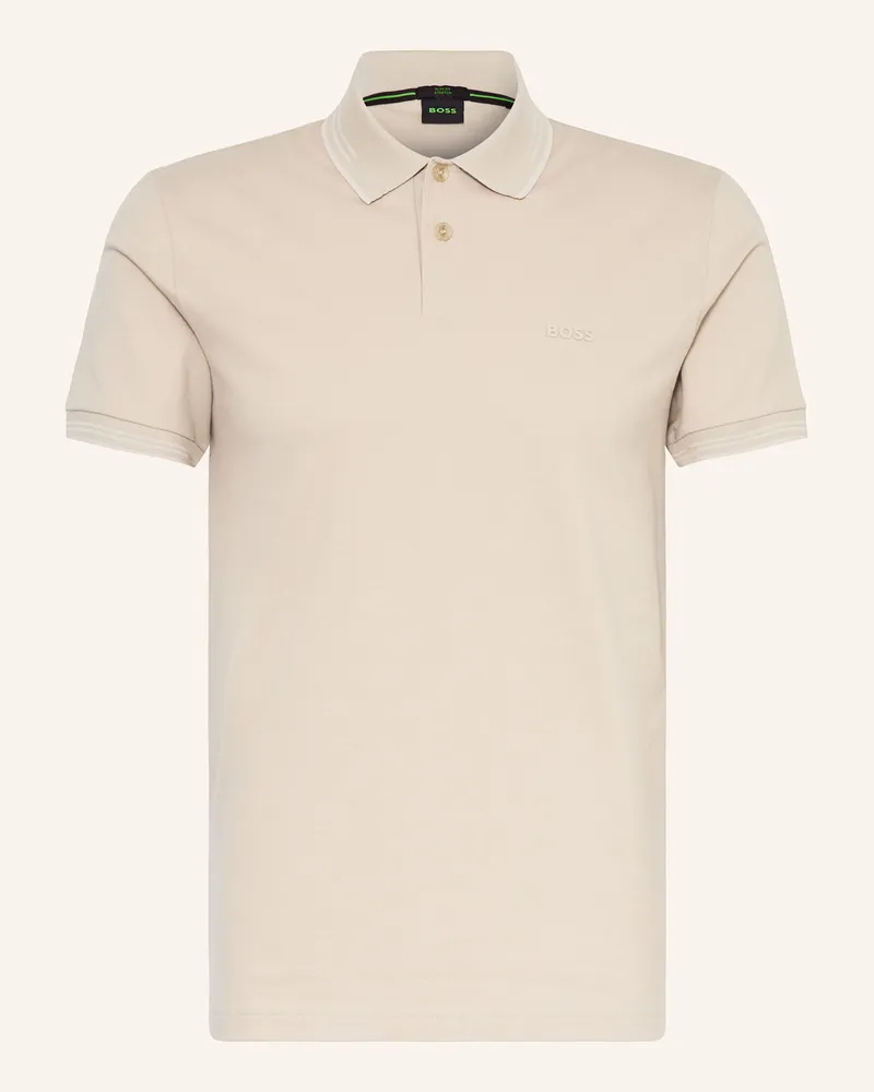 HUGO BOSS Piqué-Poloshirt PAUL Slim Fit Beige