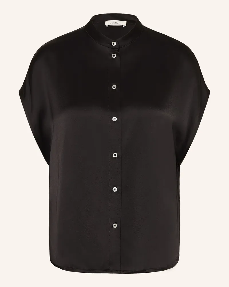 ottod’Ame Satinbluse Schwarz