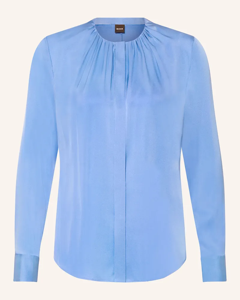HUGO BOSS Seidenbluse BANORAH Blau