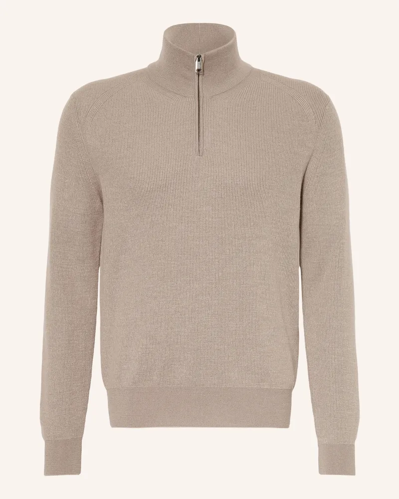 Brioni Troyer Mit Cashmere beige Grau