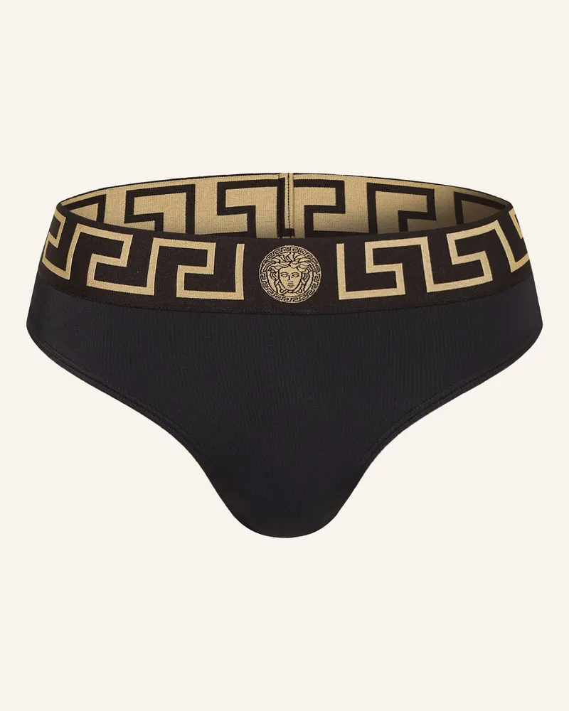 Versace Basic-Bikini-Hose schwarz Schwarz