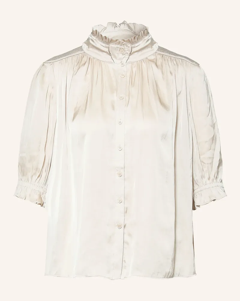 ba&sh Satinbluse Camila Mit 3/4-Arm beige Beige