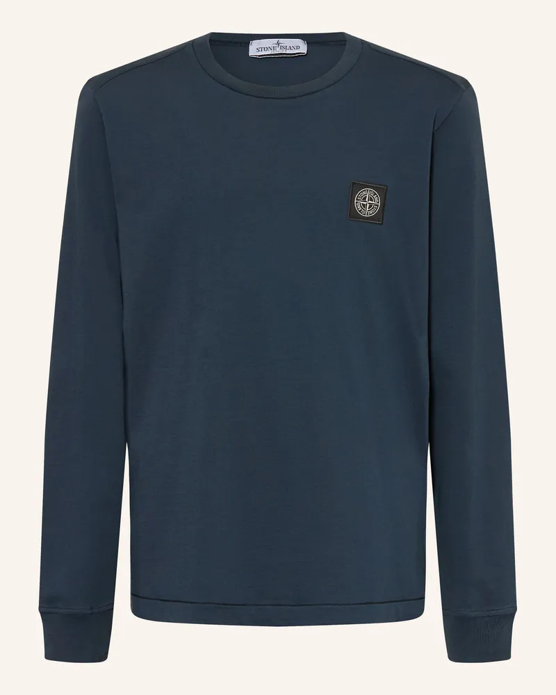 Stone Island Longsleeve blau Dunkelblau