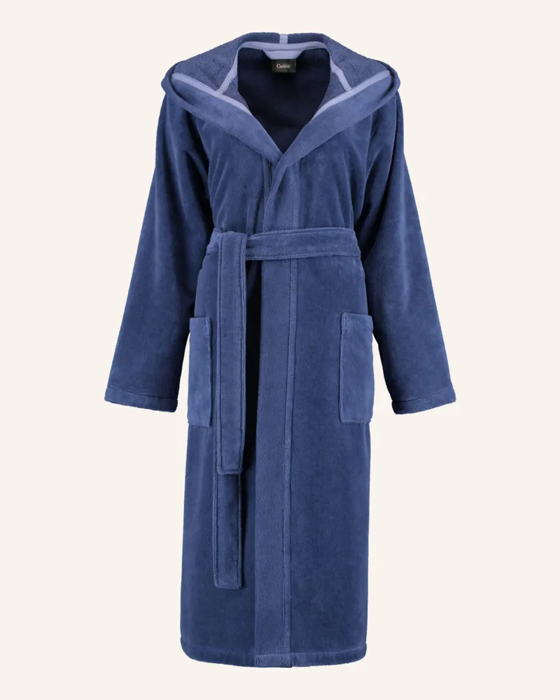 Cawö Bademantel blau Blau