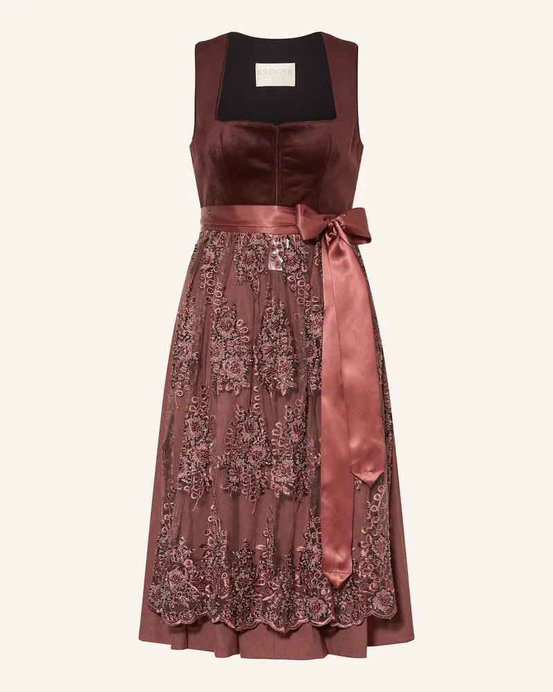Krüger Dirndl Hemke rot Dunkelrot