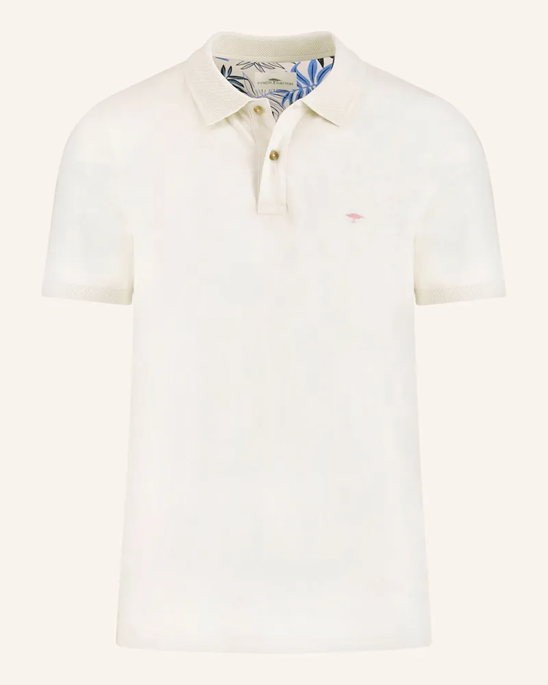 Fynch-Hatton Jersey-Poloshirt Casual Fit Ecru