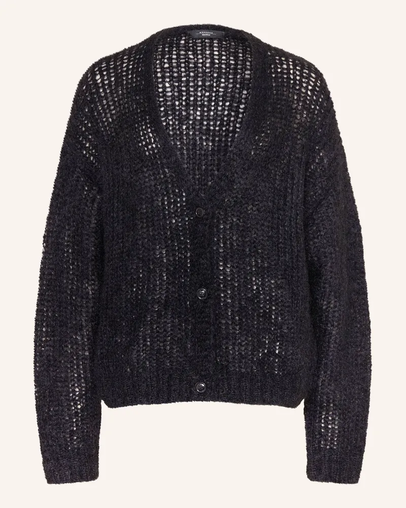 Max Mara Strickjacke PONTIAC aus Mohair Schwarz