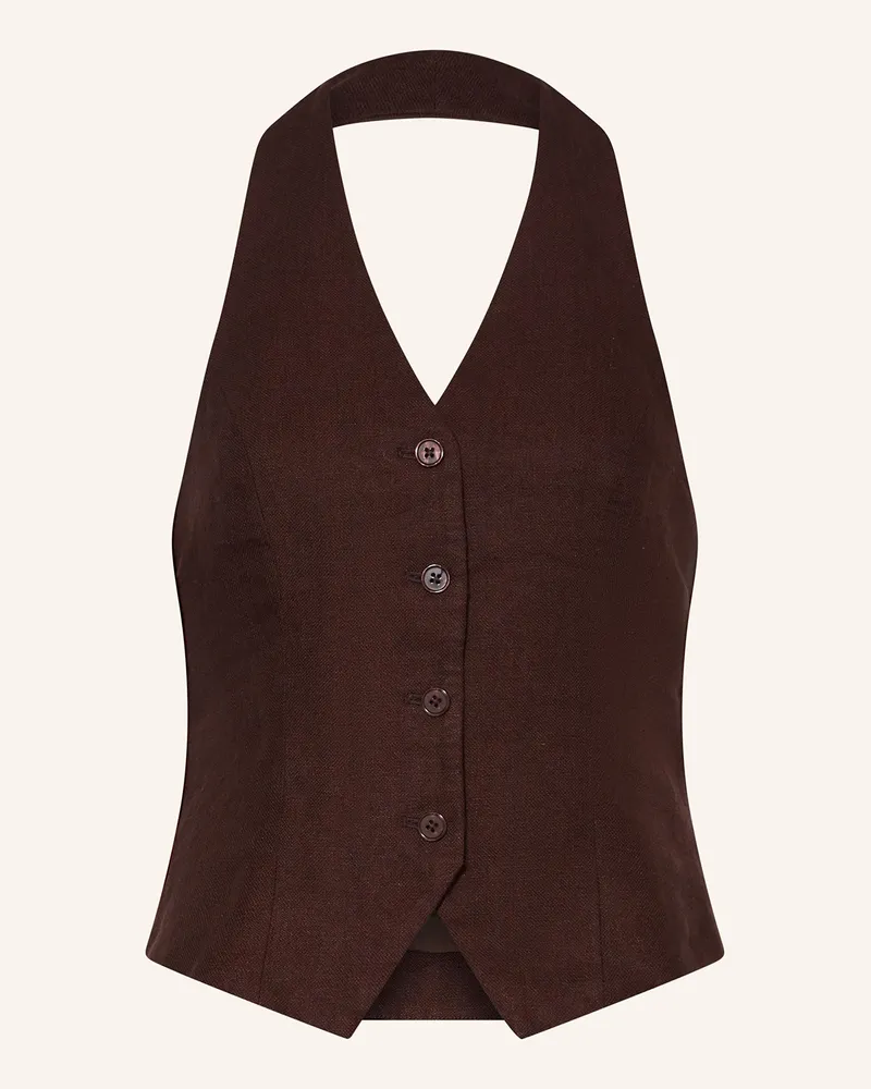 MOSS COPENHAGEN Blazerweste Mschnaira Claritta braun Dunkelbraun