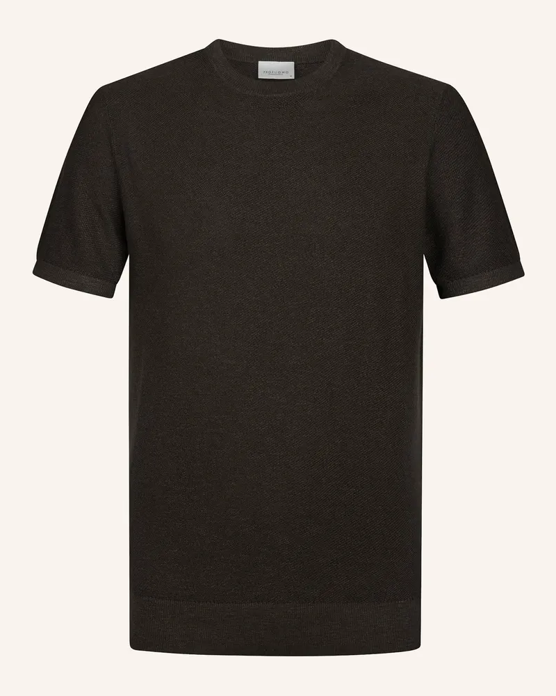 Profuomo T-Shirt braun Dunkelbraun