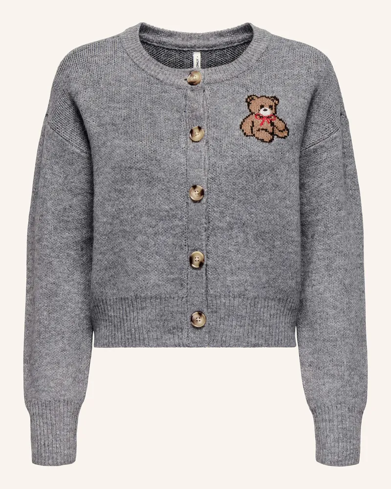 only Strickjacke Grau