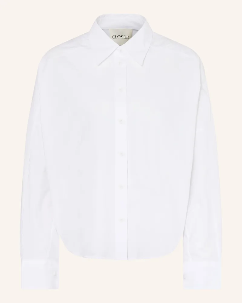 Closed Hemdbluse weiss Weiss