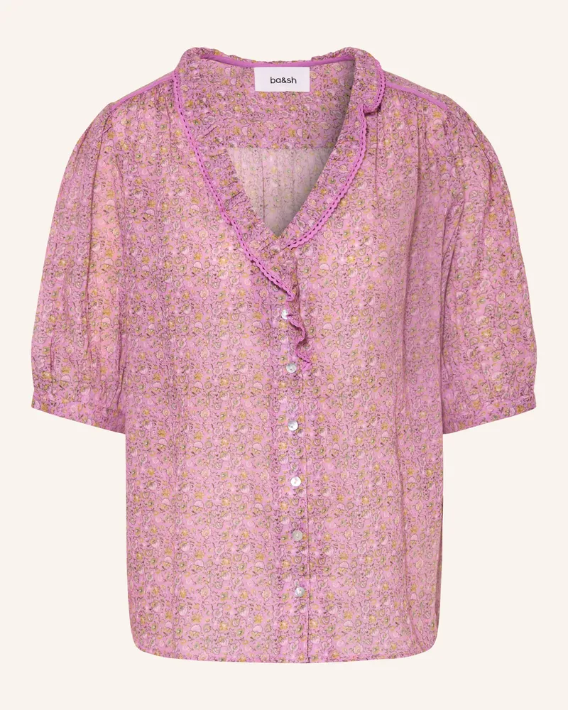 ba&sh Bluse Physalys Mit Rüschen pink Pink