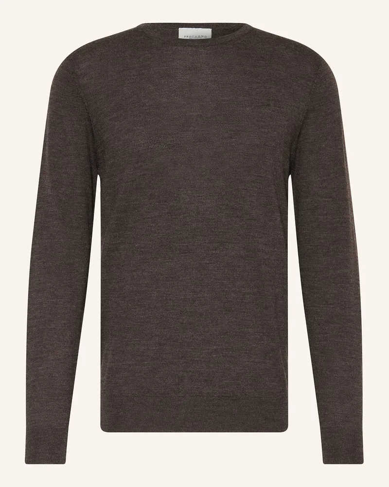 Profuomo Pullover braun Dunkelbraun