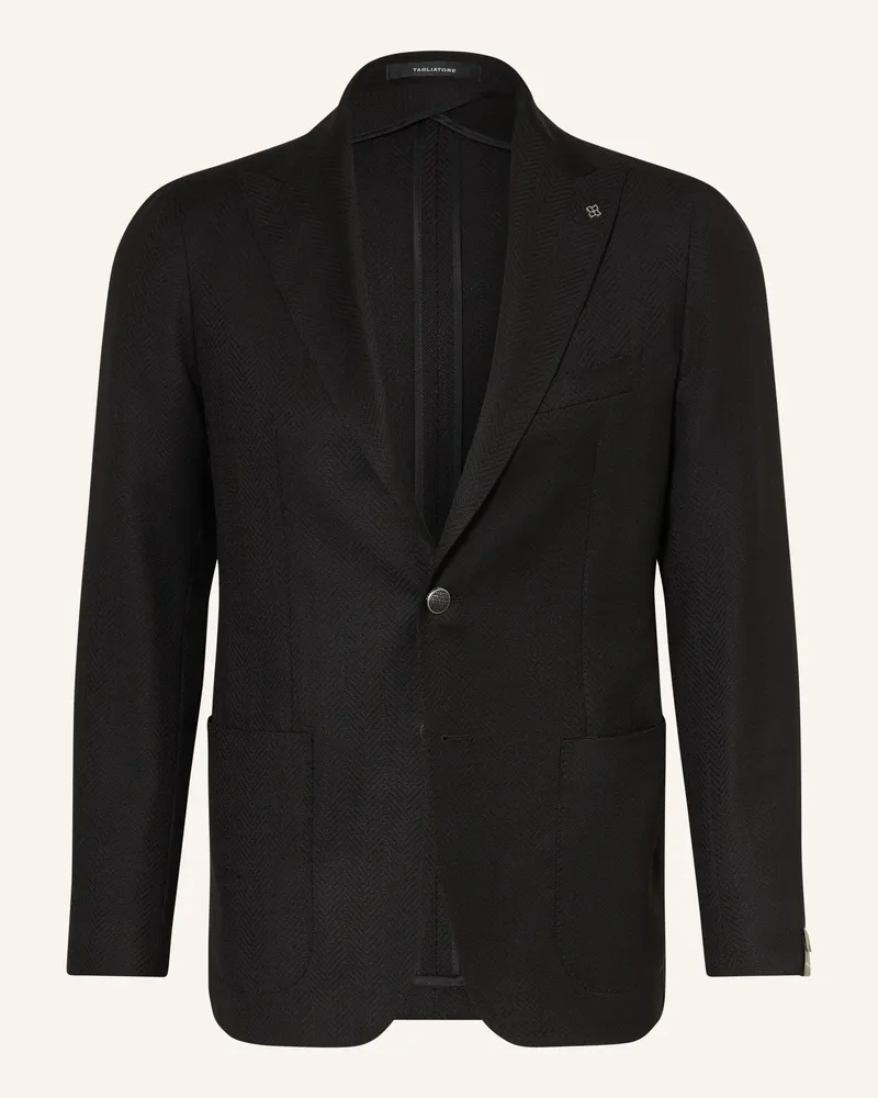 Tagliatore Sakko Extra Slim Fit schwarz Schwarz