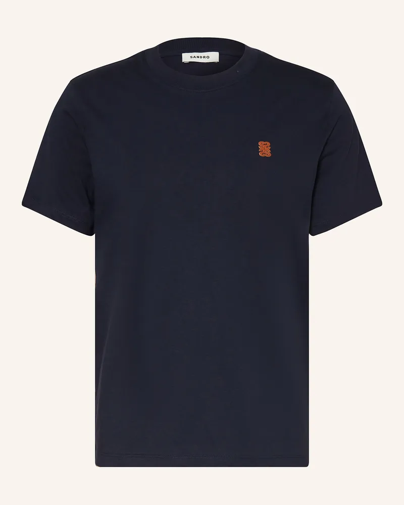Sandro T-Shirt blau Dunkelblau
