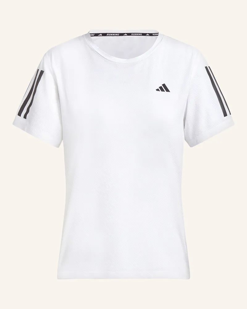adidas Laufshirt Own The Run weiss Weiss