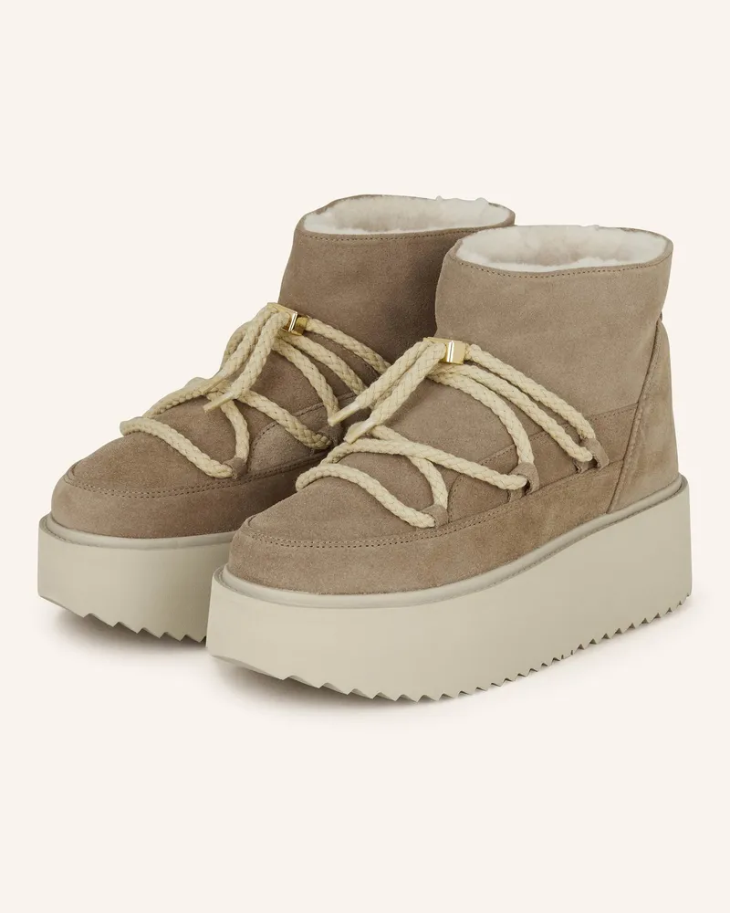 INUIKII Plateau-Boots Beige