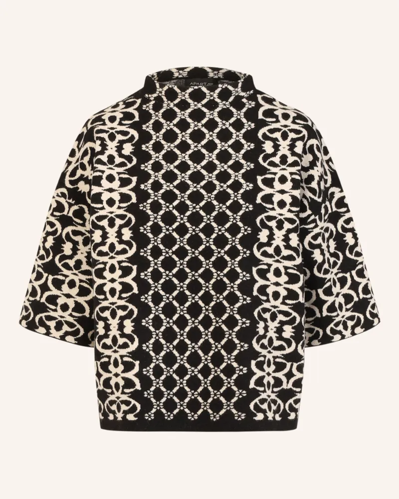 Apart Jacquard Pullover beige Schwarz